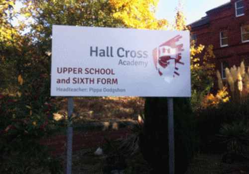 hall-cross-free-standing-sign